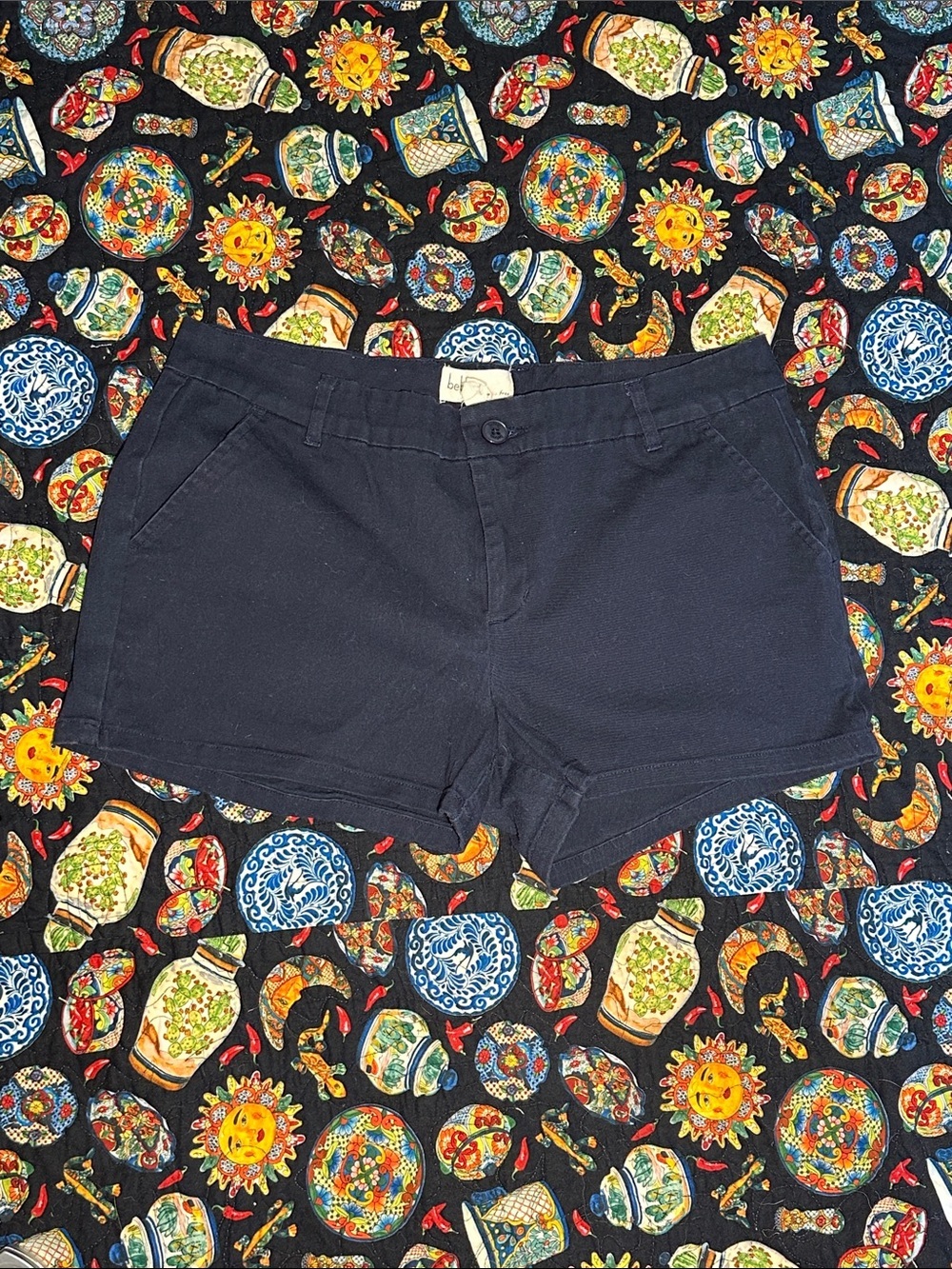 Coastal Navy Women's Cotton Blend Shorts
